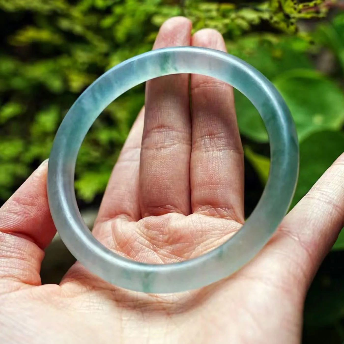 晴水翡翠手镯 · 见种水